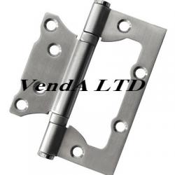 Flush hinge 10 cm stainless steel satin