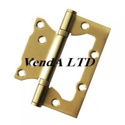 Flush hinge 10 cm stainless steel gold