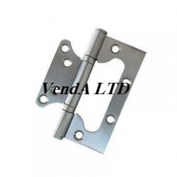 Flush hinge 10 cm stainless steel